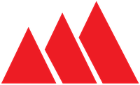 The MESCO mark: three rising pillars that together form an M